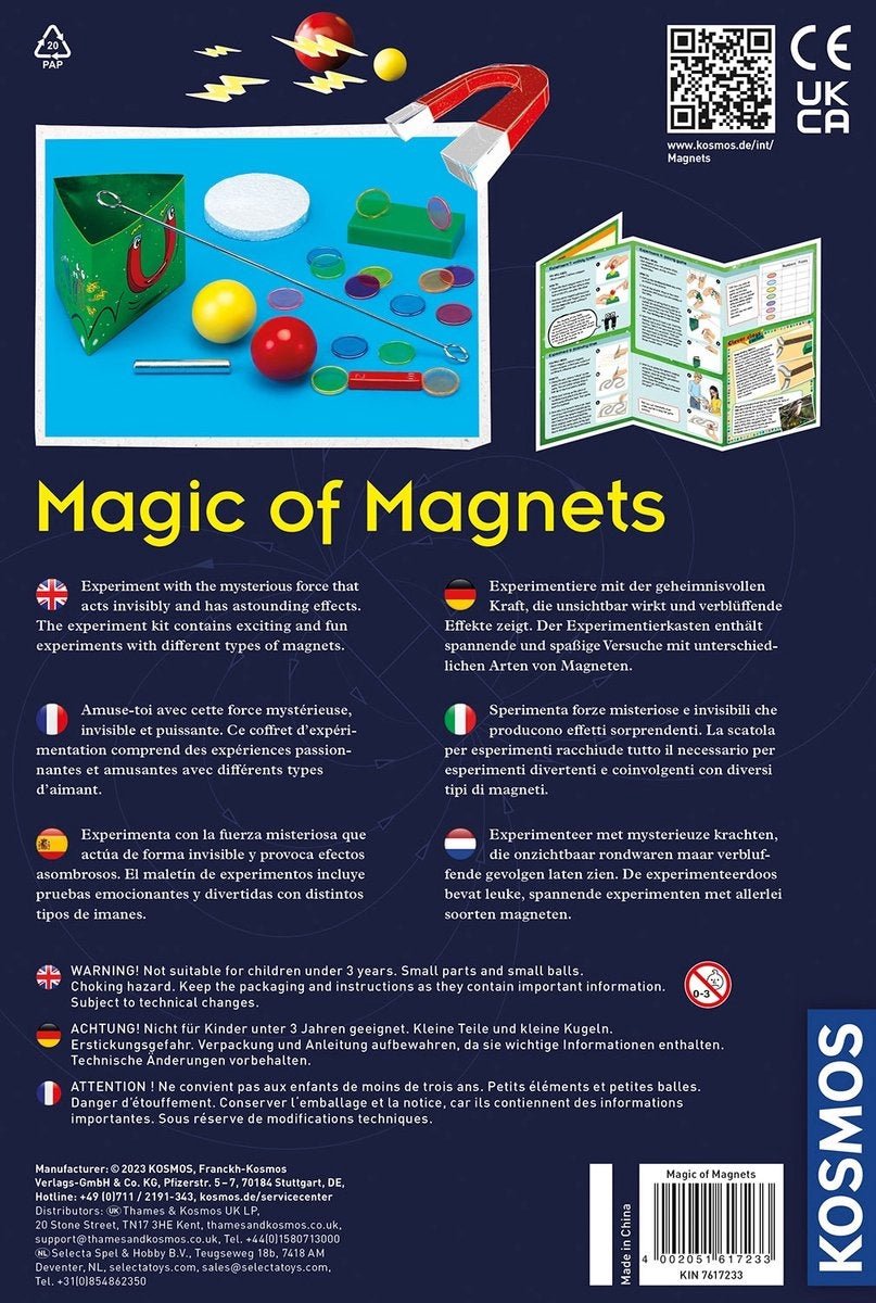 KOSMOS Magic of Magnets - Experimenteerset - Ontdek de Kracht van Magneten - Bouw Je Eigen Kompas - 9 Magnetische Experimenten en Spellen - STEM Speelgoed - Vanaf 8 Jaar — afbeelding 6