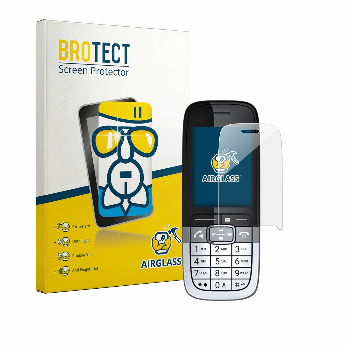 Screenprotector voor Mitel OpenScape DECT Phone SL7 Beschermglas transparant