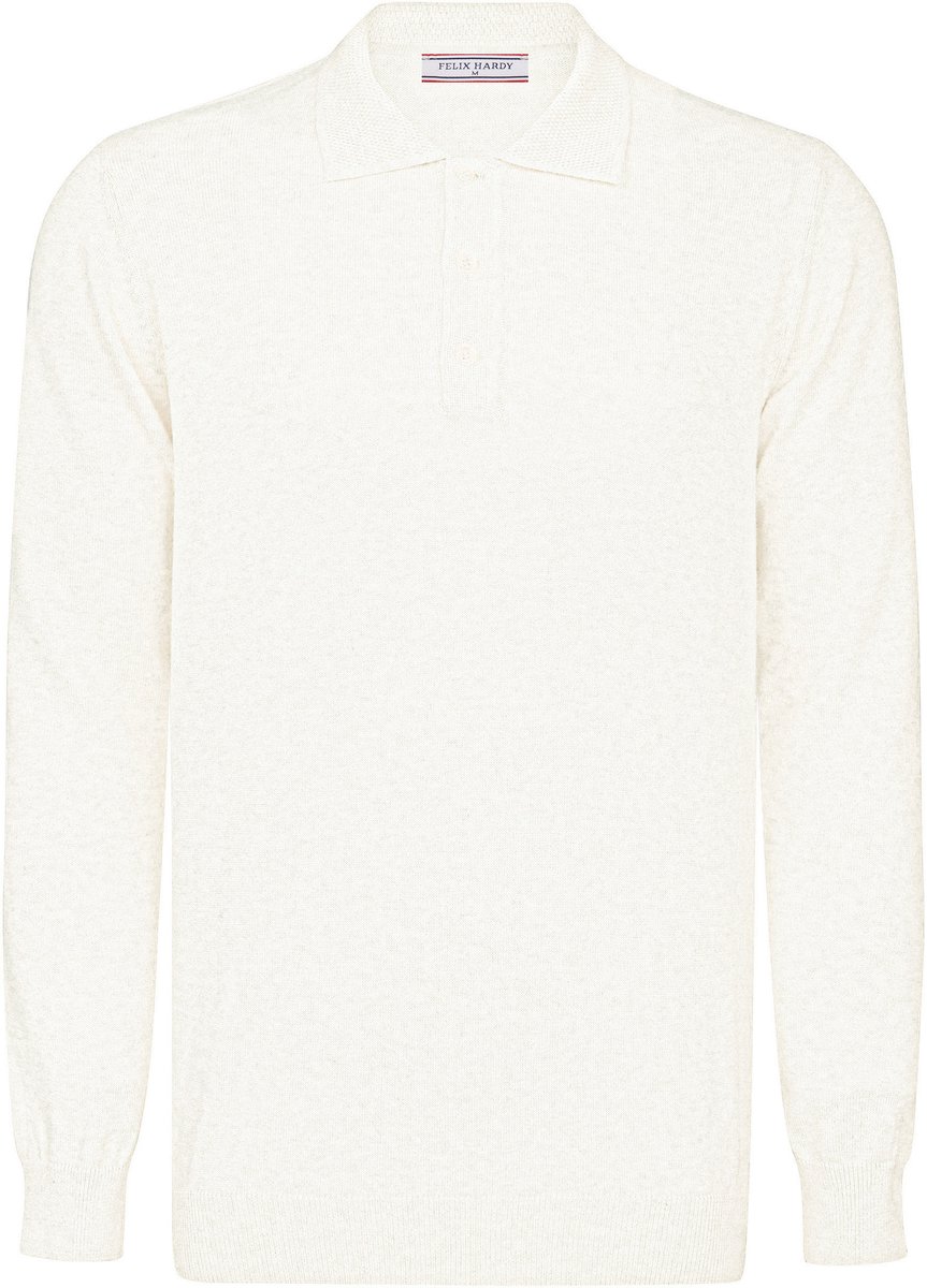 Felix Hardy Trui Met Polokraag - 100% Katoen Heren Ecru - M