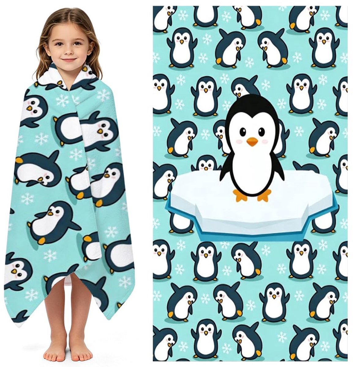 Badhanddoek kinderen 70x150 cm - microvezel - lichtgewicht en compact - ideaal voor zwembad en gym - ShopVlot