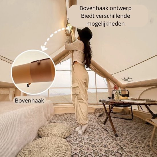 Solayne Tent - Kamperen - Travel - Kampeertent - Opblaasbare tent - Oxford - 4Seizoenen - Outdoor - 3x2,10m - 5/8 personen - Khaki van Solayne Tent — afbeelding 3