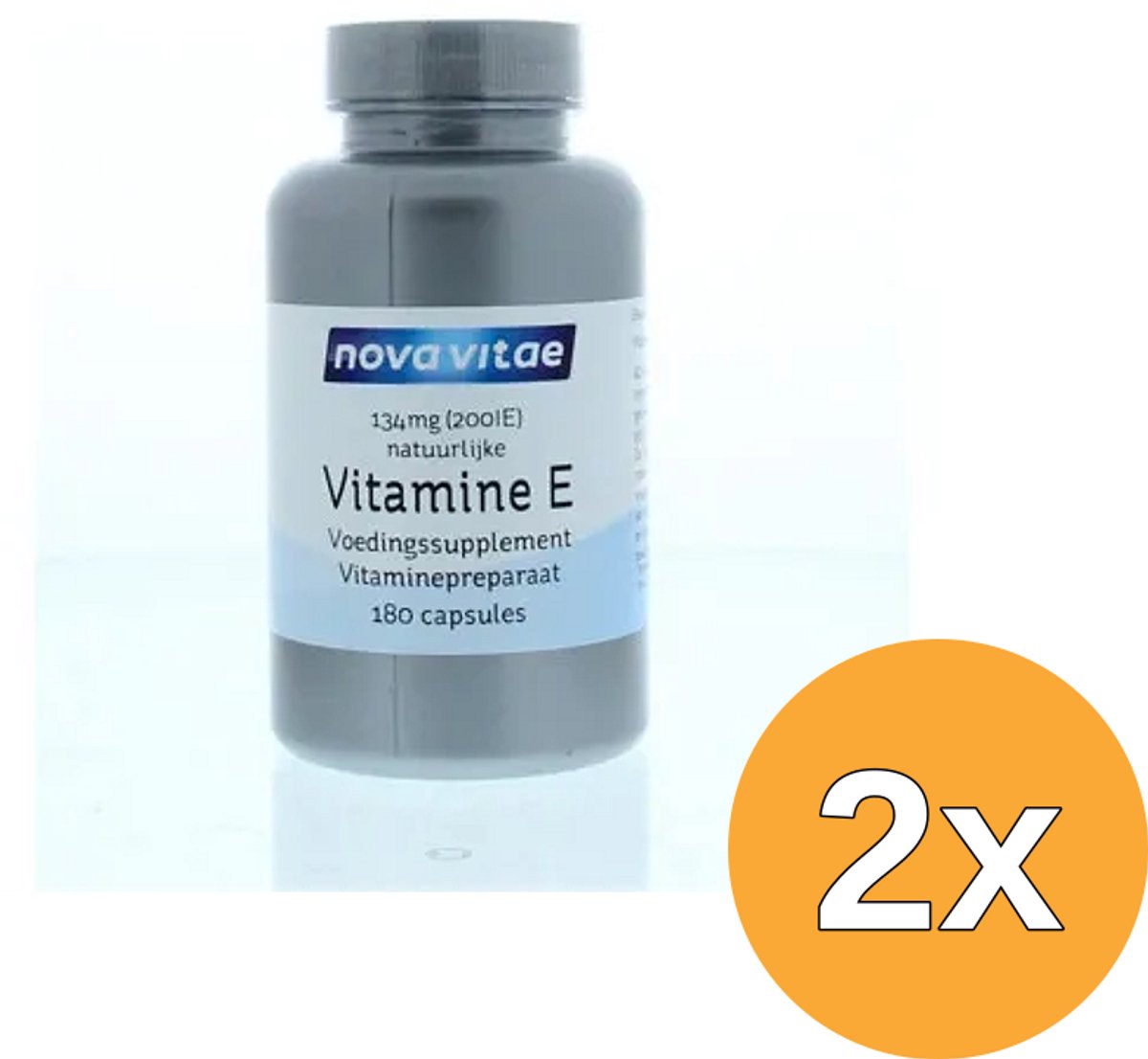 2x Nova Vitae Vitamine E 200IU (180 capsules)