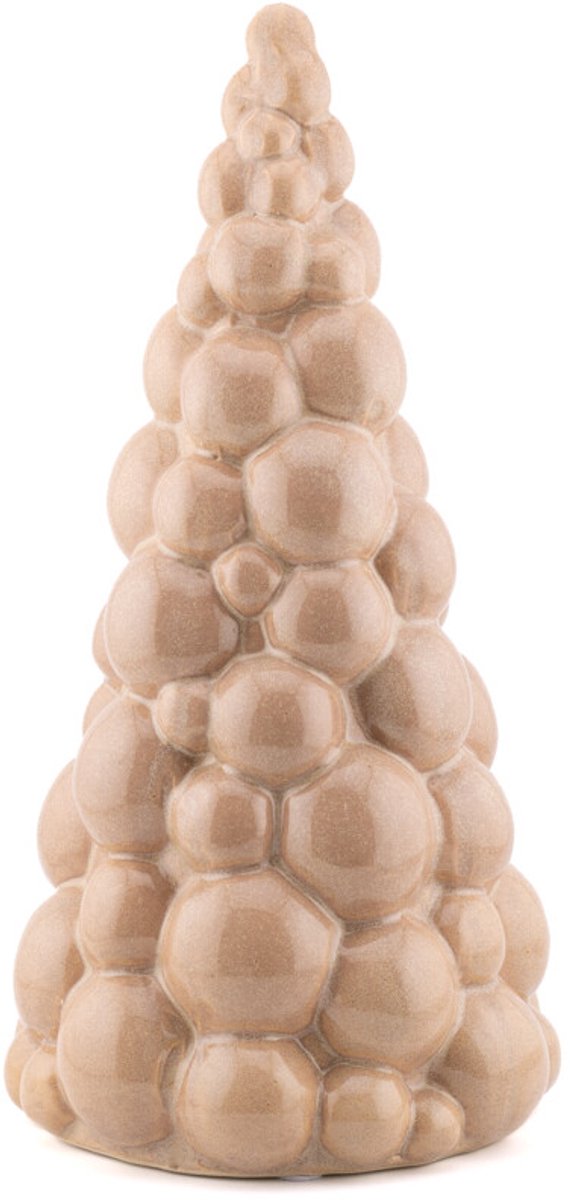 Ornament kerstboom Fir beige L