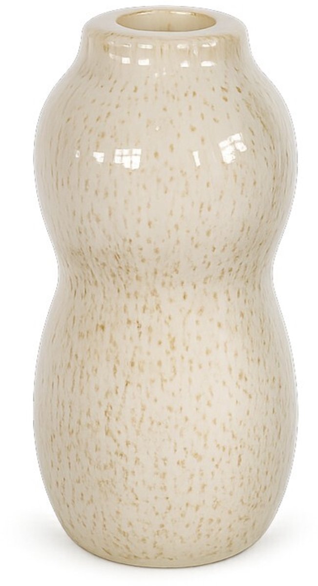 Aardewerk vaasje Blob beige