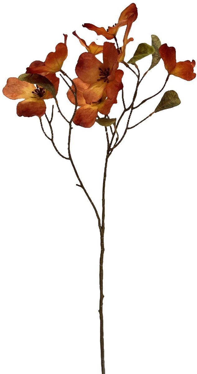 Kunsttak kornoelje 74cm oranje
