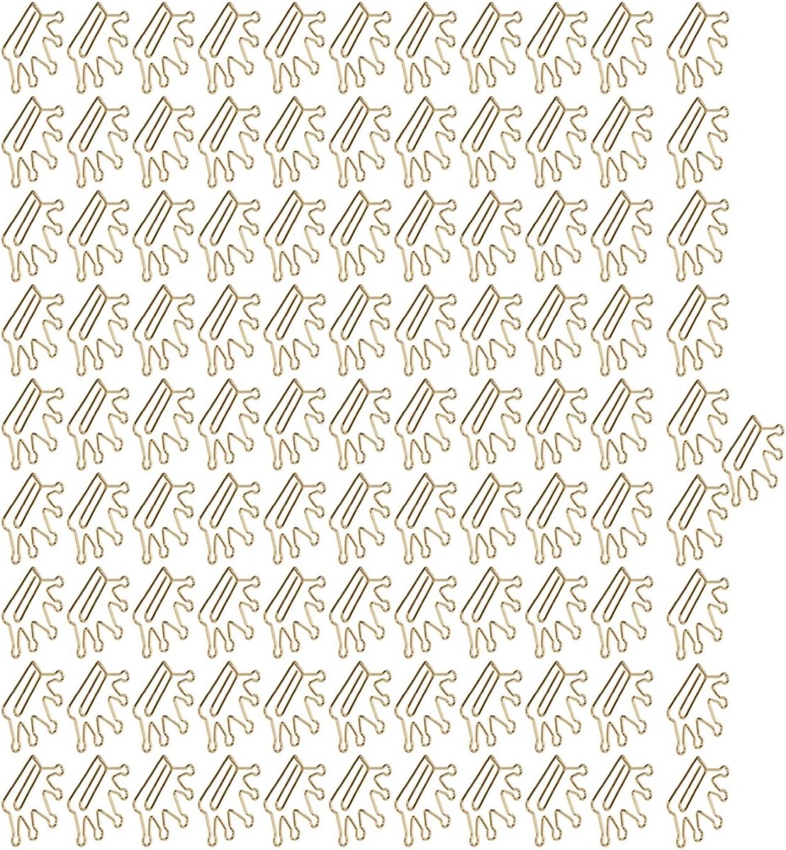 Gouden kroonvormige paperclips, 100 stuks, creatieve bladwijzers en documentmarkeringen voor kantoor en school