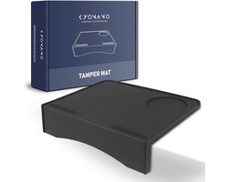Premium Siliconen Tamper Mat voor Koffie - Antislip Espresso Tamper Mat en Barista Accessoires 19 x 15 cm (Zwart) - Ideaal voor Sieve Carrier en Tamper Board