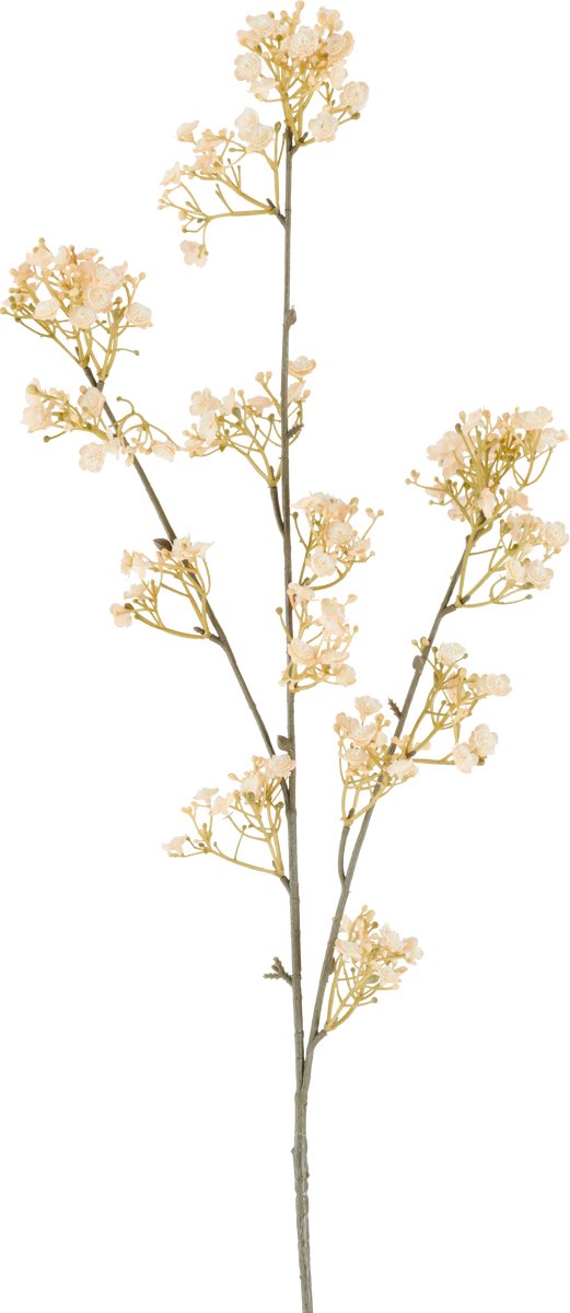 Easyplants | Kunstbloem Gypso 106 cm creme/brown | Zijde | Nepbloemen | creme | Onderhoudsvrij | Kant-en-klaar