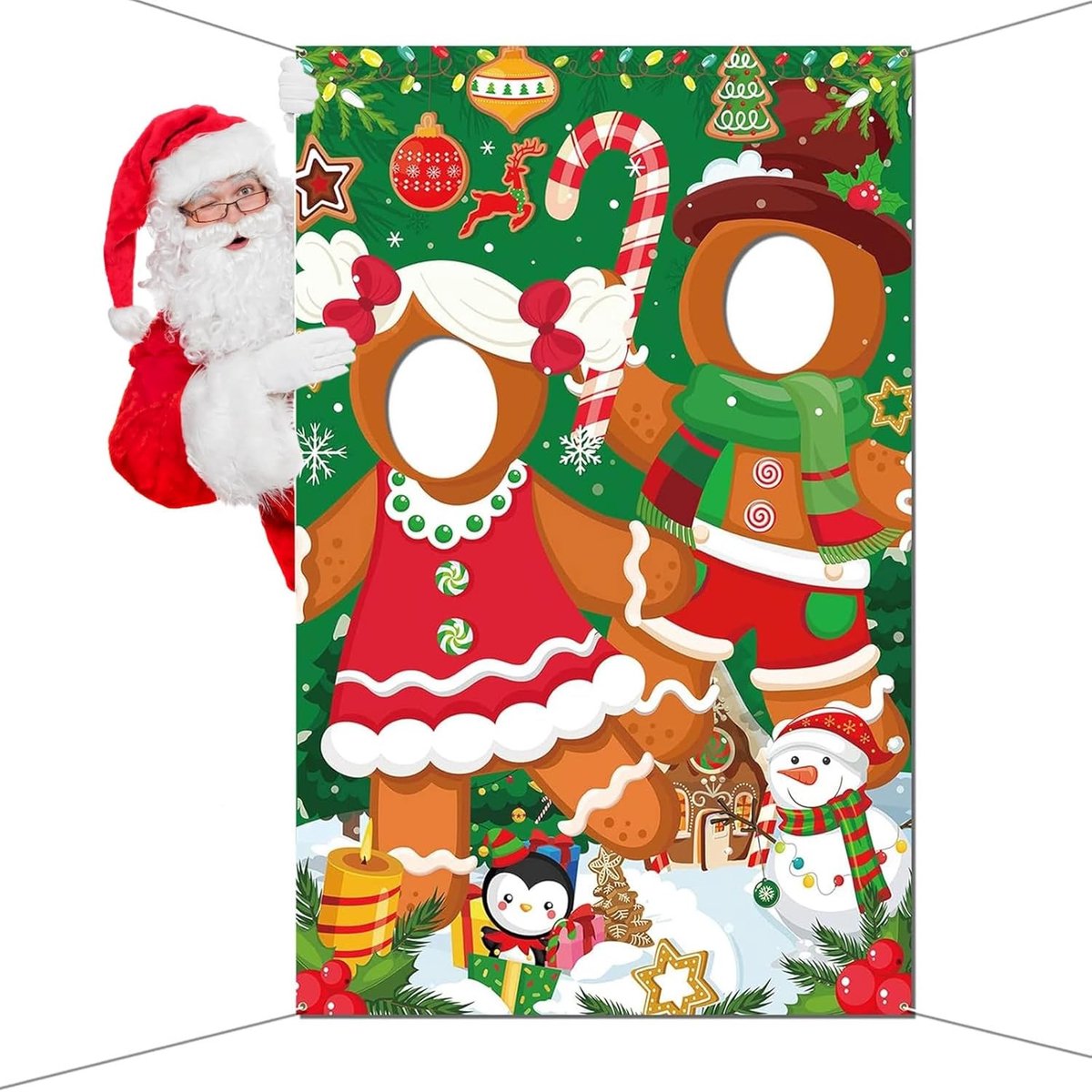 Feestelijke Fotoproppen voor Kerst, Banner voor Fotohoekje, Perfect voor Kerstdecoratie en Feestelijke Accessoires