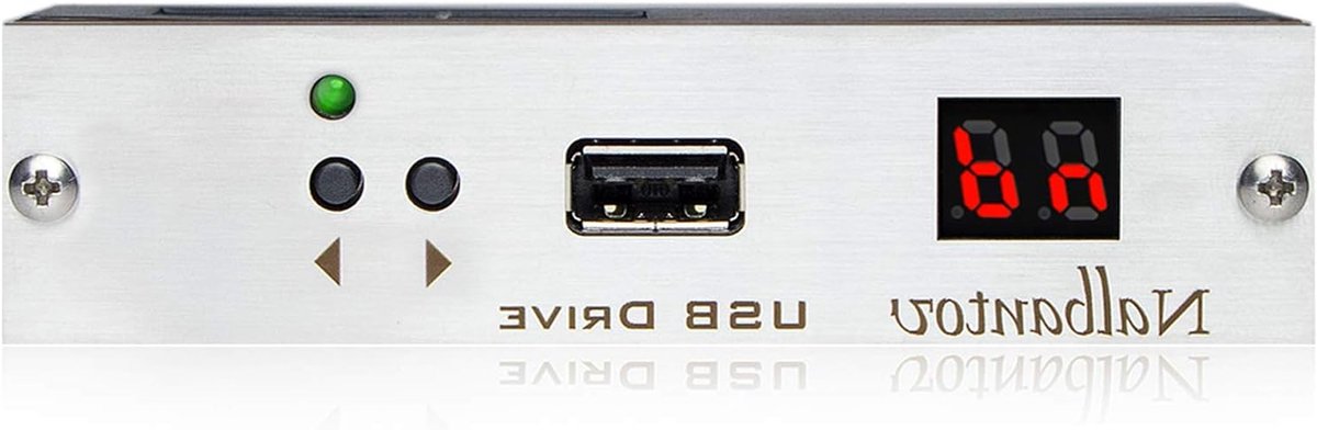 Floppy Drive Emulator - USB Vervanger - Industriële Machines - Directe Vervanging - 100 Diskettes Opslag - Zwart