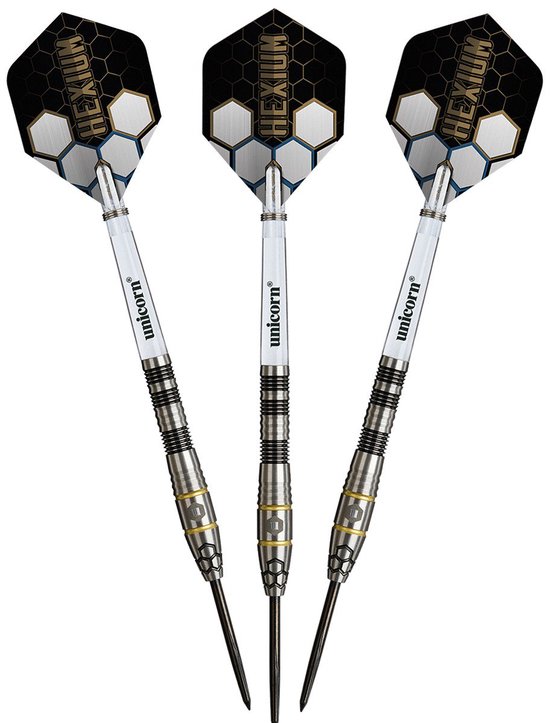 Unicorn Hexium 1 Black Gold 90% - Dartpijlen van Merkloos — afbeelding 3