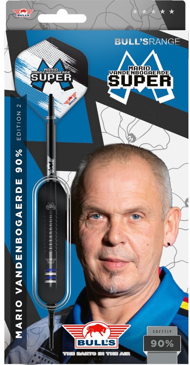 Bull's - Soft Tip Dartpijlen - Mario VandenBogaerde E2 - 90% Tungsten - 20 Gram van Merkloos — afbeelding 5