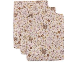 Jollein Hydrofiele Washandjes 15x20cm - Flower Fairies - Katoen - 3 Stuks