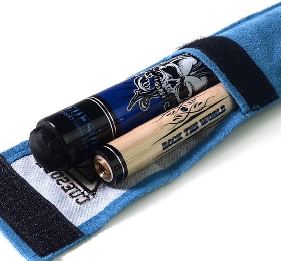 57 inch 21 oz Maple-Poolkeu met schroefdraadbeschermer, golfbeschermer en keu-handdoek, 2-delig — afbeelding 5