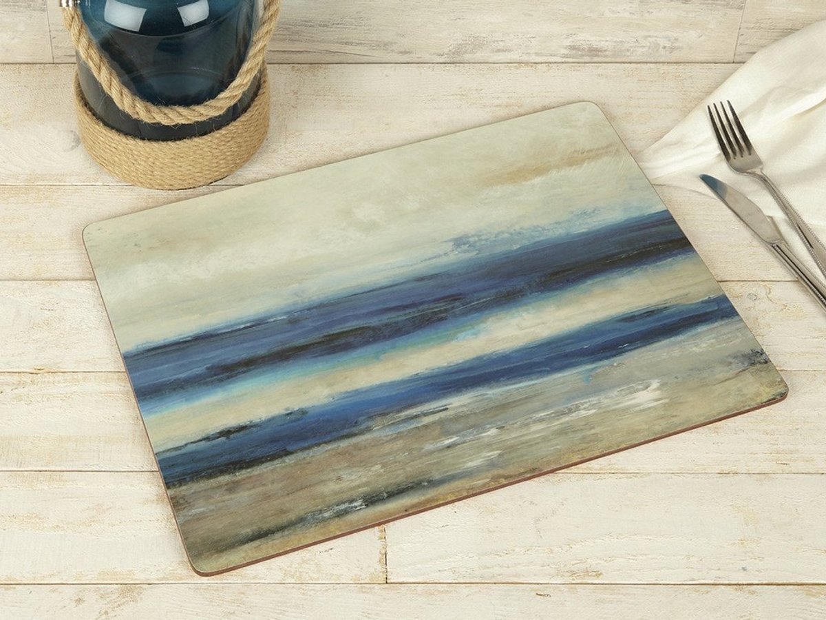 Famanu – Premium set van 4 placemats met kurkrug, ideaal voor het beschermen van tafels en het creëren van een stijlvolle tafelsetting