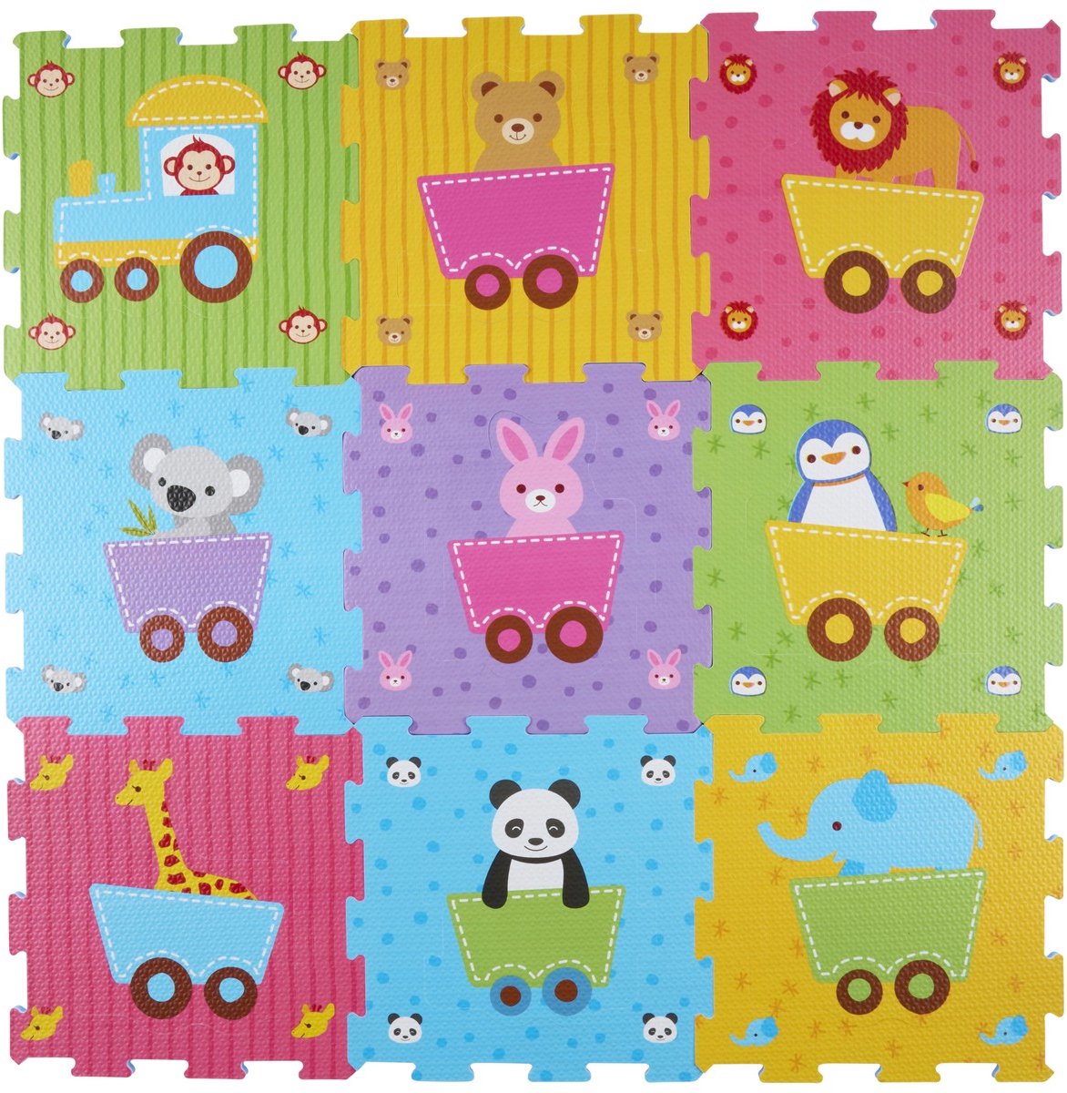 Let's Play Puzzelmat Baby 18-Delig - Speelmat Foam met Dieren - Puzzel Mat voor Kinderen - Kleurrijk Speelkleed - ca. 30,5 x 30,5 cm - 18-delig – foto 6