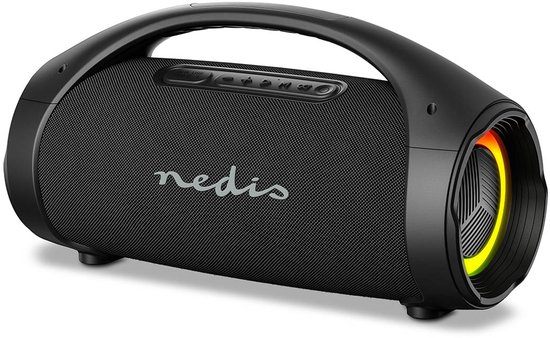 Nedis Bluetooth Party Boombox - 540 min - 2.2 - 150 W - Bronnen audio / video / data: Bluetooth / Line / USB - IPX5 - Koppelbaar - Handvat - Feestverlichting - Zwart — afbeelding 2