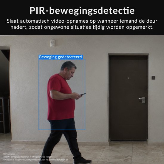 Zeerkeer Video Deurbel met Camera & 4,5" Scherm - Draadloos - Zonder Abonnement - Geen WiFi Nodig - 170° Groothoek - IP65 Waterdicht - PIR Detectie - 4000 mAh Batterij van Zeerkeer — afbeelding 3