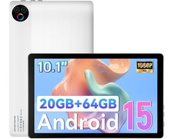 Hotlight- Android 15 Tablet - 10.1 inch - 20(3+17)GB RAM/64GB ROM– 5000mAh - Wit