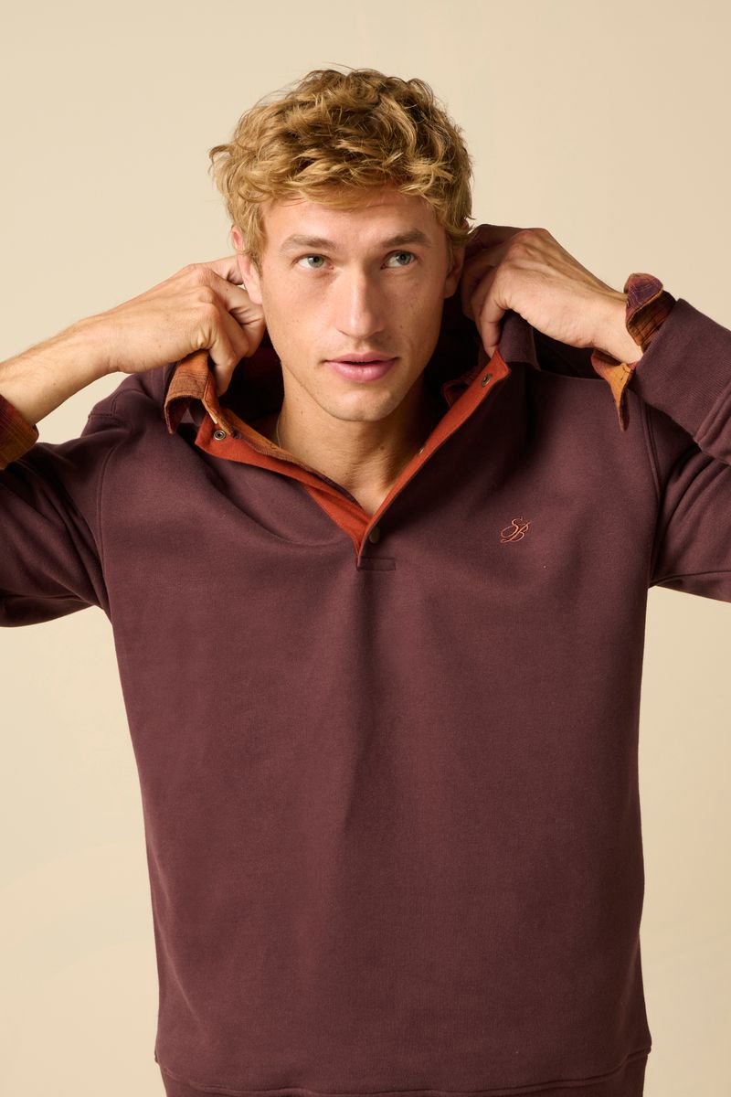 Sissy-Boy - Donkerbruine polo sweater