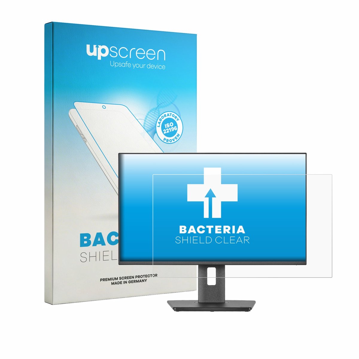 upscreen - Screenprotector voor Iiyama ProLite XB2497HSU-B1 - Folie Beschermfolie transparant antibacterieel