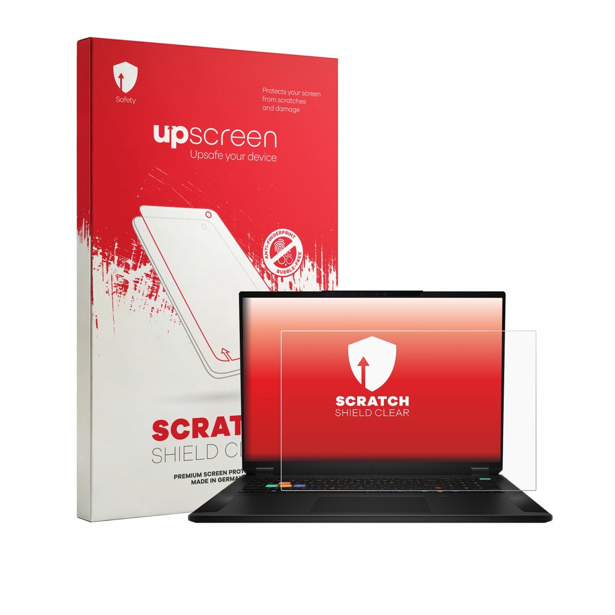 upscreen - Screenprotector voor MSI Stealth 18 HX AI - Folie Beschermfolie transparant