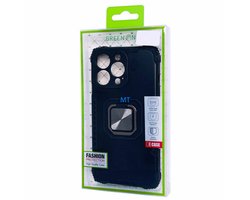 GREEN ON Grip Armor Ring Anti Shock Case geschikt voor iPhone 15 Pro - Zwart