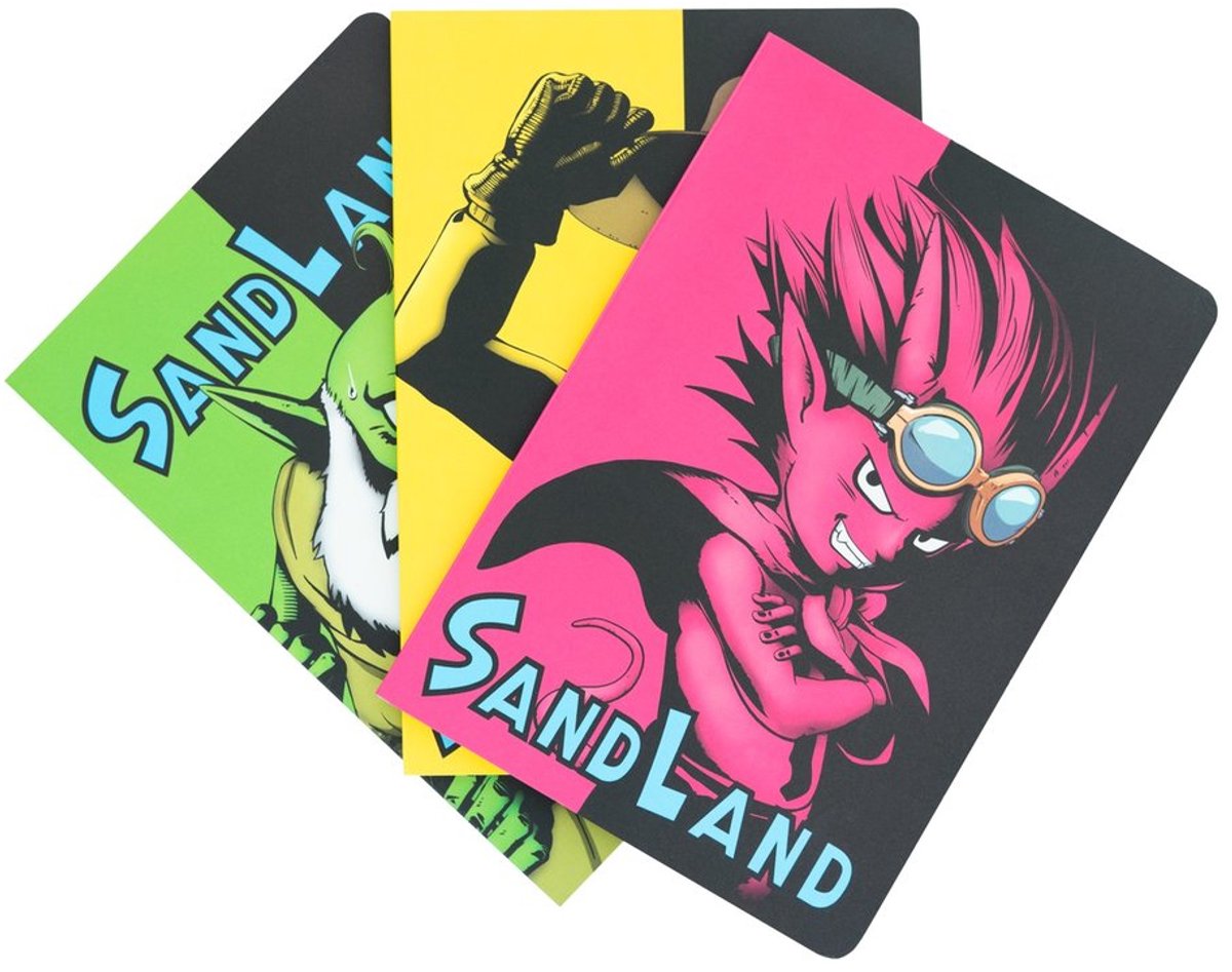 Grupo Erik Sand Land - Beelzebub, Rao And Thief A5 Pack Of 3 Schrift - Multicolours