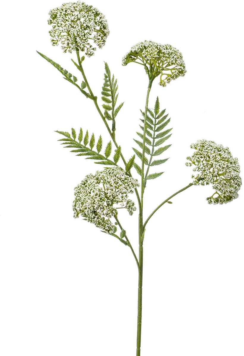 Emerald Kunstbloem Duizendblad 60cm wit - Kunstplant voor binnen