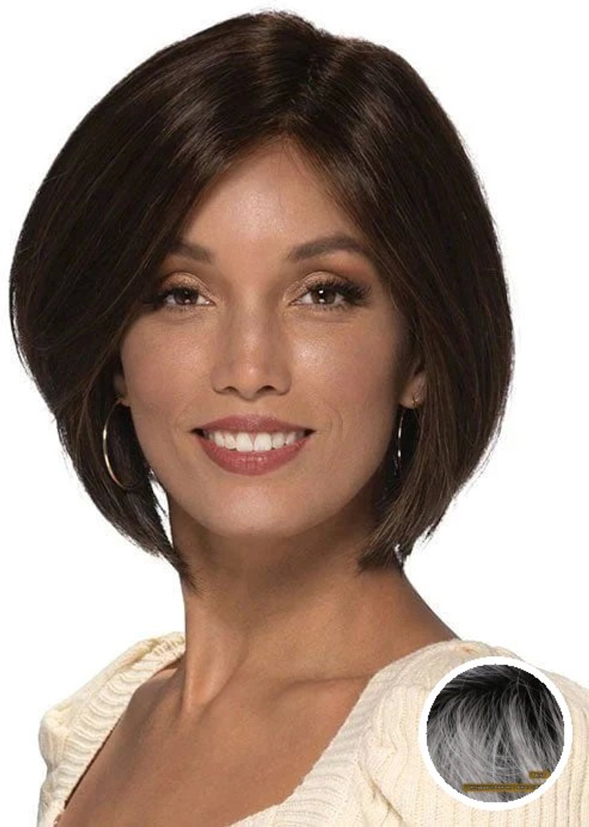 Estetica Designs Meritt Monofilament Top Synthetisch Haarwerk - Kort krullend, Zilver/Blond, Warmtebestendig