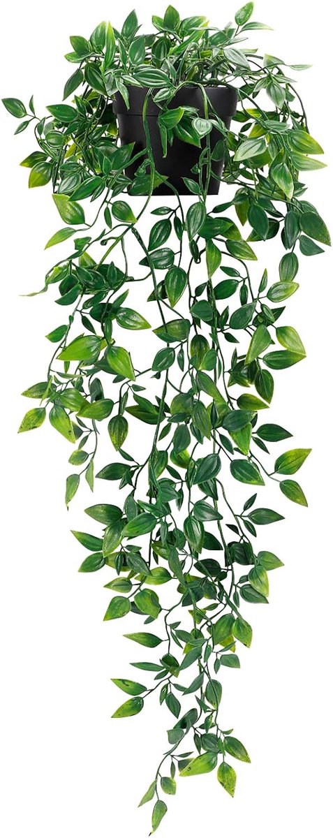 1 Stuk Kunst Hangplant - 65 cm Lang - Groene Kunst Hangplant Geschikt Voor Binnen En Buiten - Decoratie Voor Huis, Slaapkamer, Tuin of Patio