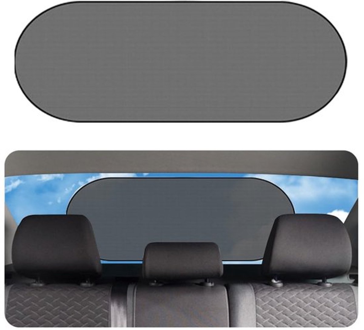 Zonnescherm Auto - Effectieve Bescherming - Opvouwbaar - Antislip Zuignappen - Snelle Opslag - 50x100cm - Geschikt voor Kinderen en Huisdieren