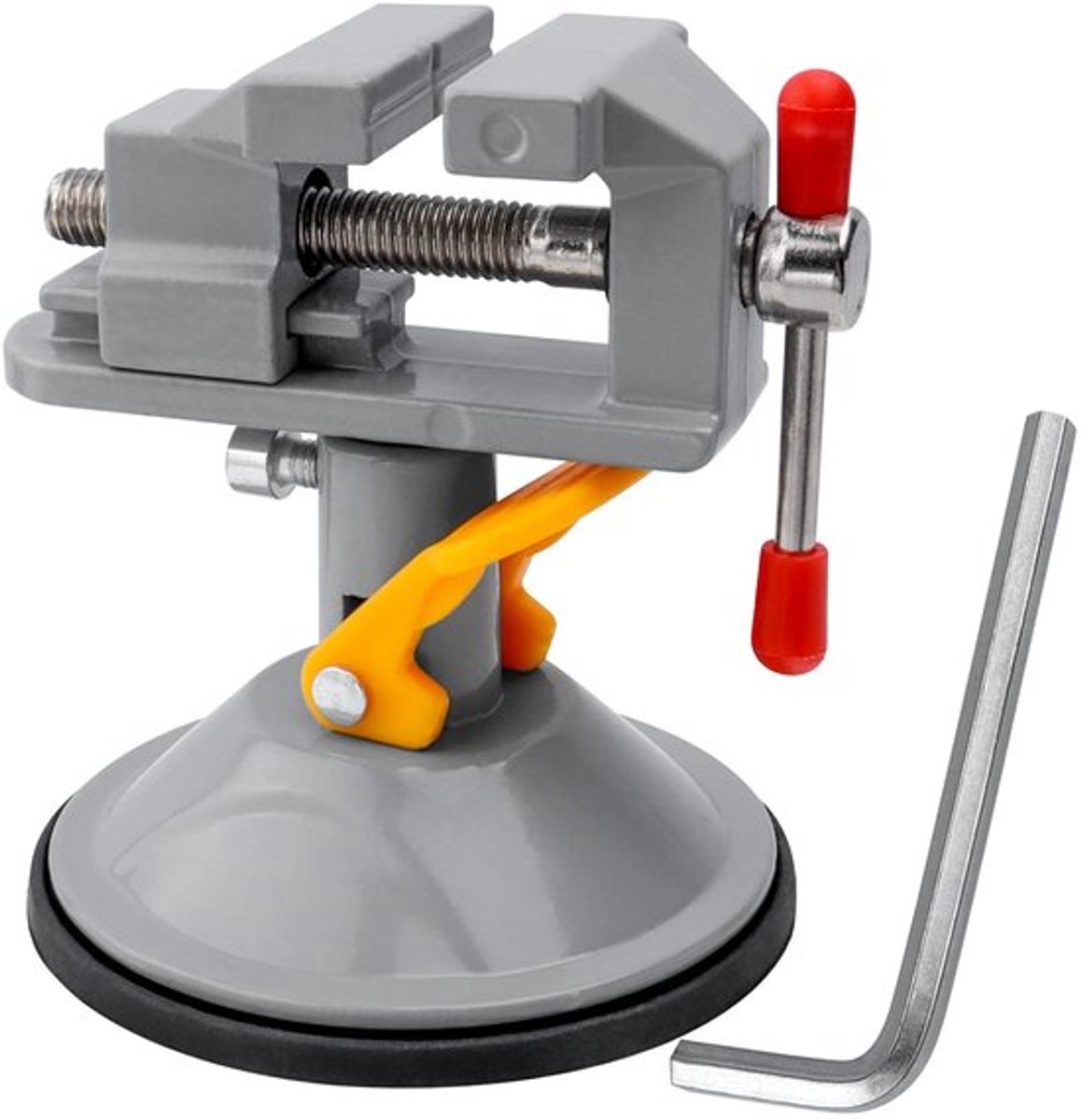 Bankschroef Mini - Tafelklem Aluminiumlegering - 360 Graden Draaibaar - Geschikt voor Werkbank - Hobbyschroef - Duurzaam en Praktisch