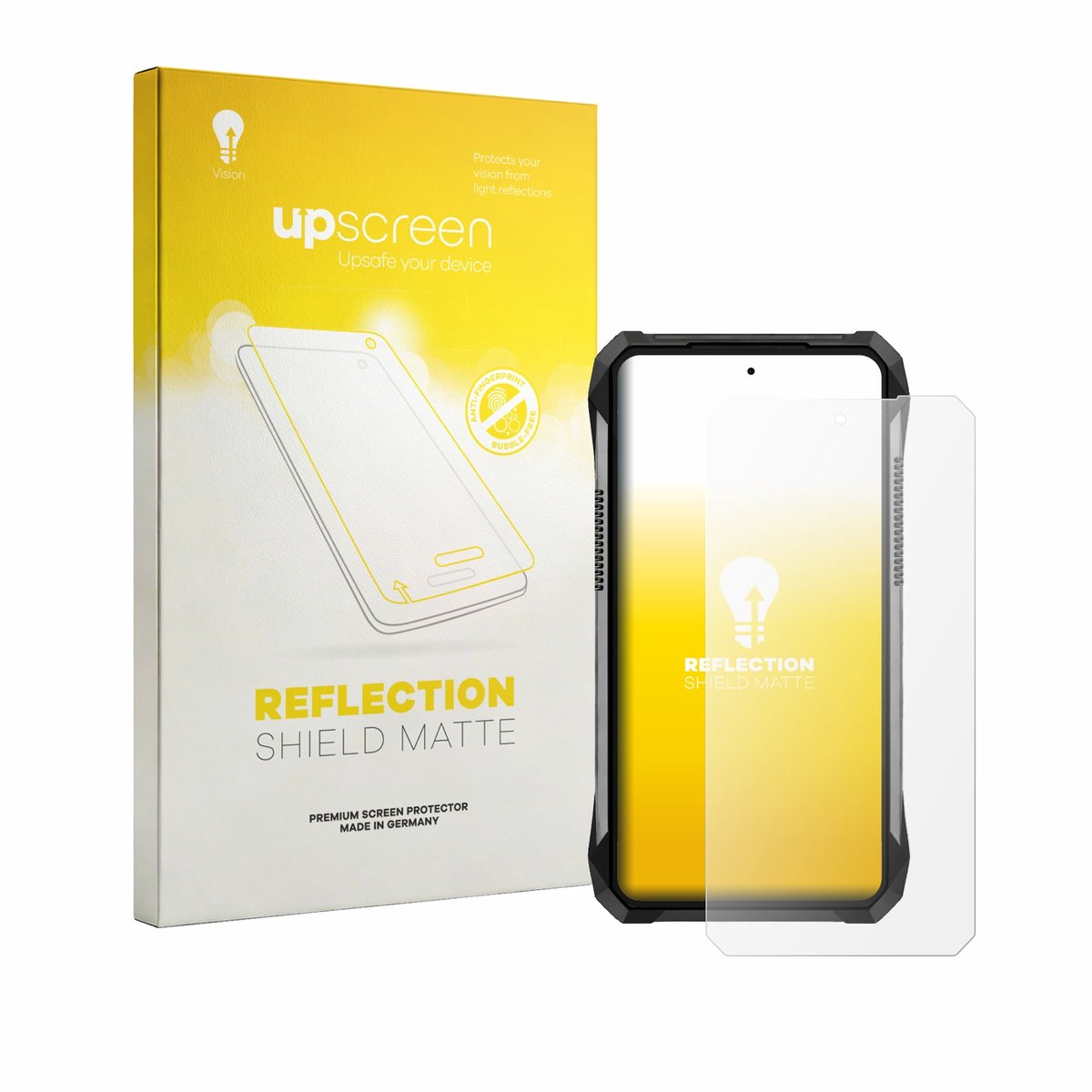 upscreen - Screenprotector voor Unihertz 8849 Tank 5 - Folie Beschermfolie anti glare matte