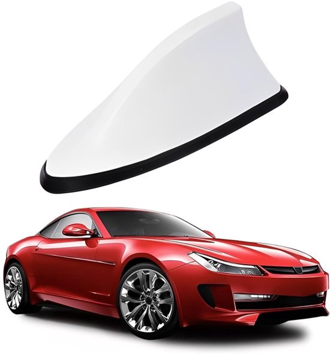 Auto haaienvin-antenne - witte radio-antenne voor auto