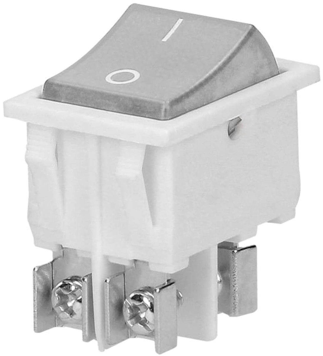 Miratic Verlichte Tuimelschakelaar - Aan-Uit schakelaar 230V~ 16A 50Hz (witte behuizing/neutrale knop) - ShopVlot