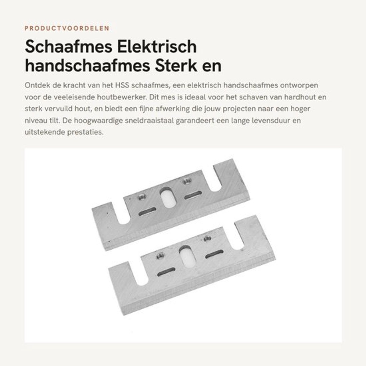 Schaafmes - Elektrisch handschaafmes - Sterk en duurzaam - 8,2 x 3 x 1 cm - Sneldraaistaal - Geschikt voor hardhout, kunstlijm - Voor...