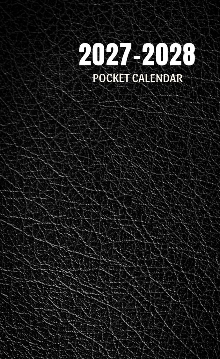 Pocket kalender 2027-2028 - 2 jaar maandplanner - compact formaat - ideaal voor in de handtas - ShopVlot