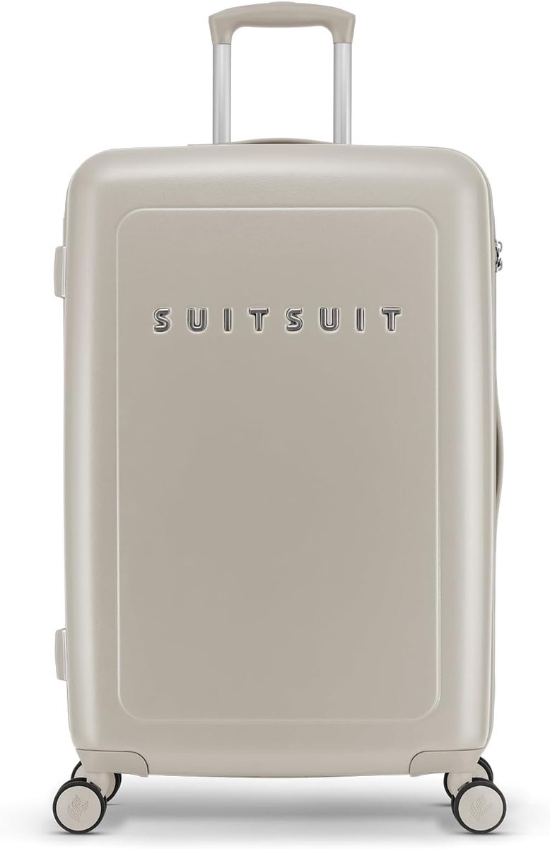 SnelShoppen - Grote Lichtgewicht Reis Koffer - Hardcase Bagage met 4 Wieltjes - TSA Combinatieslot - Natura Bleached Sand - Ideaal voor Vakantie van 1
