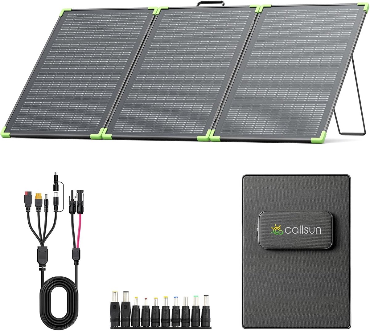 Bifaciaal zonnepaneel 100 W - monokristallijn - draagbaar - ideaal voor buitengebruik - m-winkel