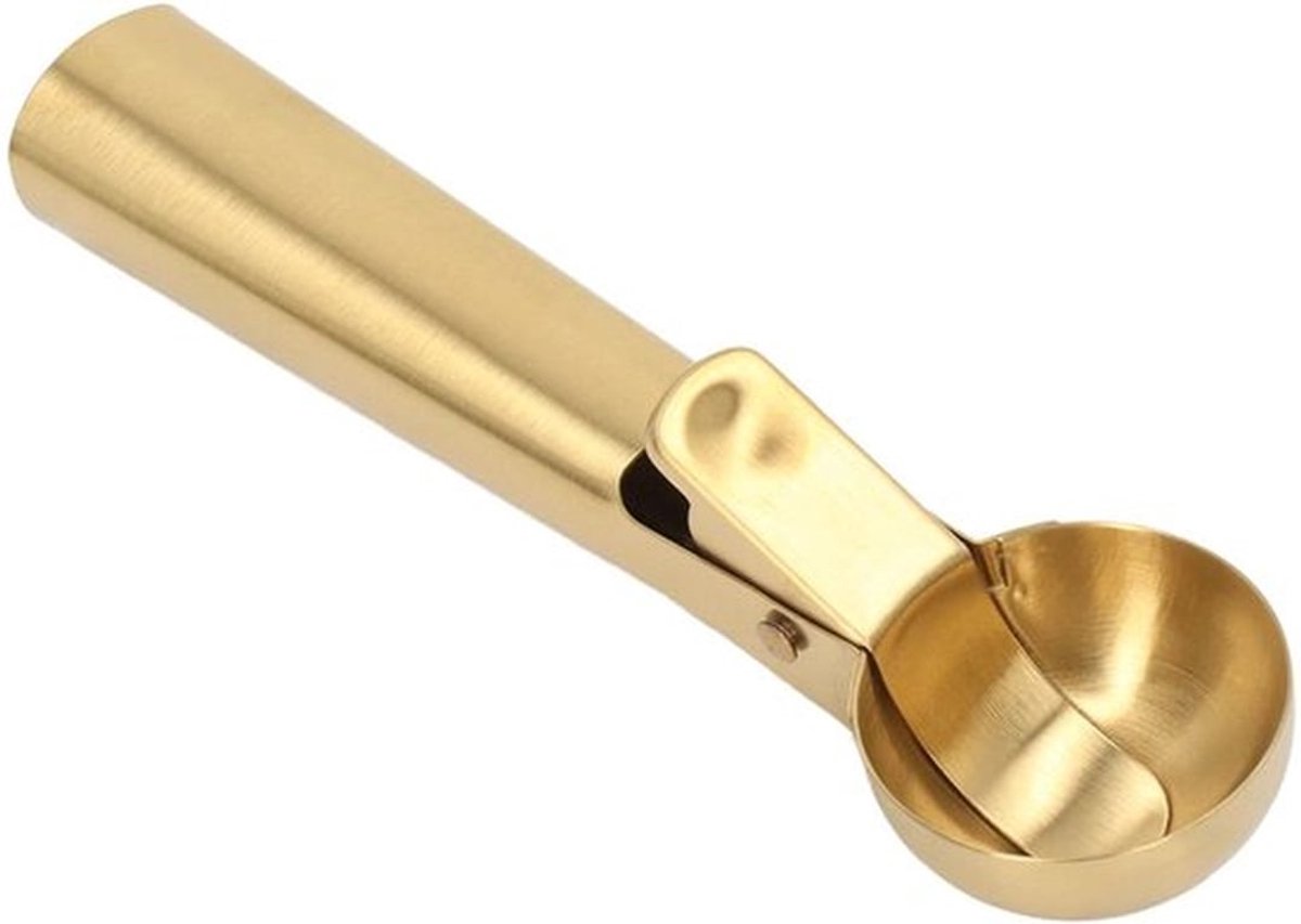 IJsschep Roestvrij staal - Ergonomisch Handvat - Antiaanbaklaag - Multifunctioneel - Perfecte Bolletjes - Vaatwasmachinebestendig - Ijslepel