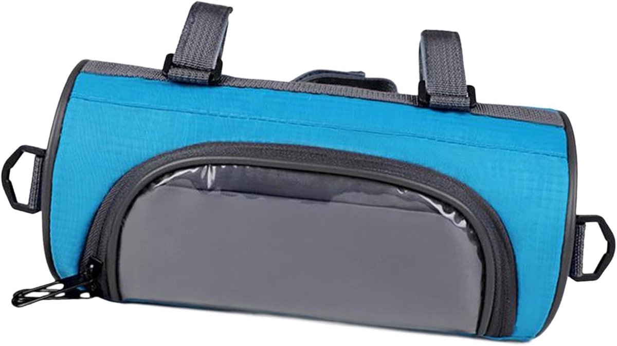 Bicycle Bag Handlebar Bag Bicycle Frame Bag Touch Screen Phone Bag Storage Pouch Bag Cycling for Bicycles Travel (Hemelsblauw)
