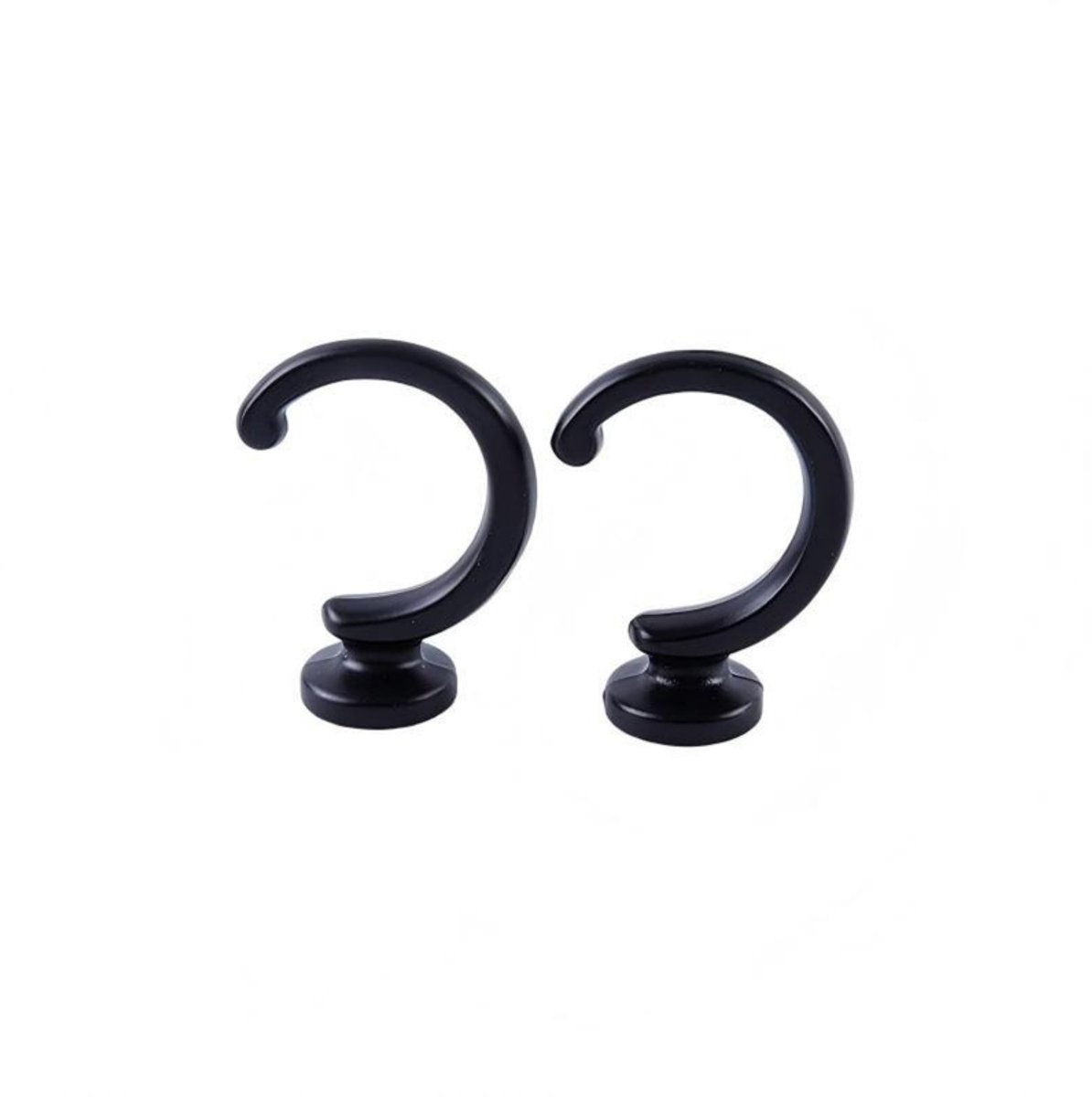 Gordijnhaken - 2 stuks - Lengte 48,5 mm - Binnendiameter 2,9 mm - Openingsdiameter 2,2 mm - Gordijnhaken - Gordijnclips - Gordijnringen - Gordijnophangringen - Gordijnhaakgespen - Gordijnmuurhaken - Gordijnrekken