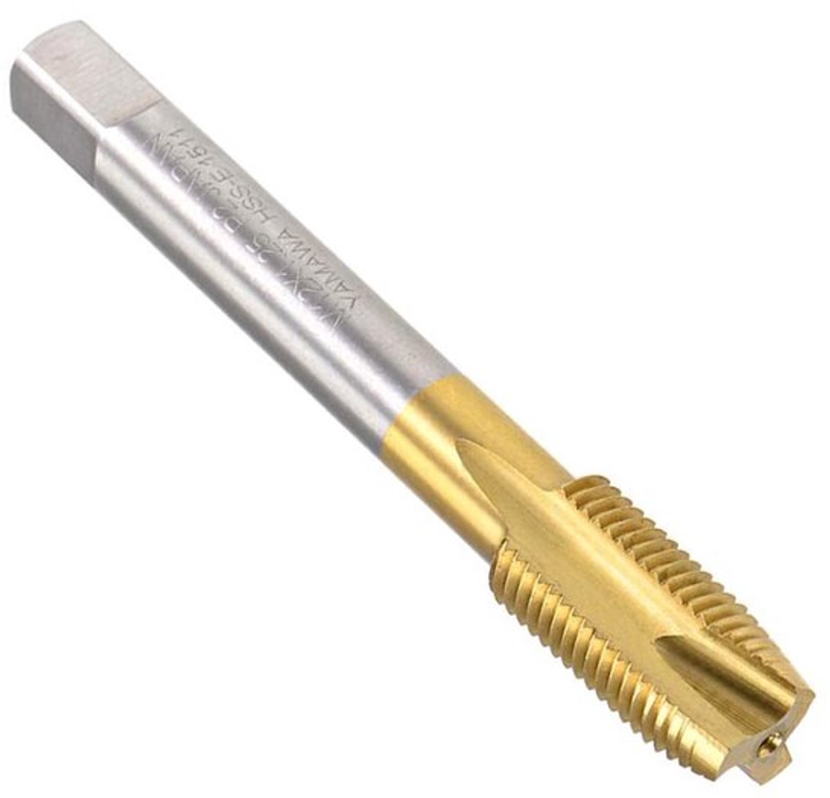 - Spiraalvormige punt plug draadkraan - M12 x 1,25 mm - Efficiënte spaanverwijdering - titanium gecoat - Voor boren en tappen - Geschik...