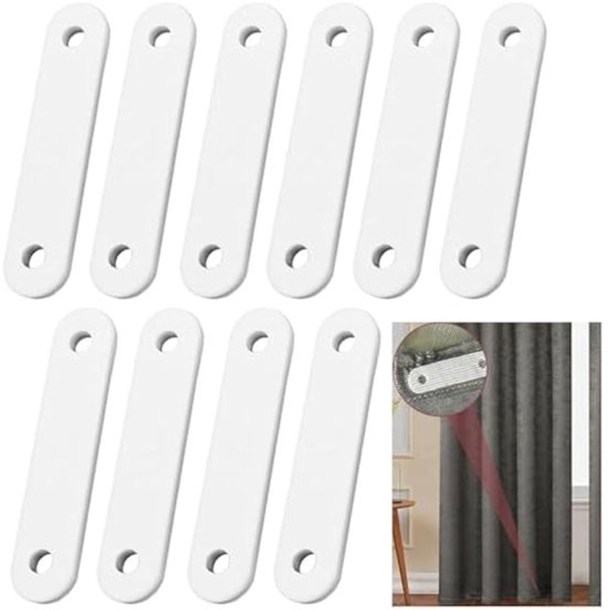 20 staven, 40 gram, gordijngewicht, douchegordijngewichtstrip, gordijnloodstrip, gordijnlint, geschikt voor thuis, kantoor, gordijnen, tafelkleedaccessoires.