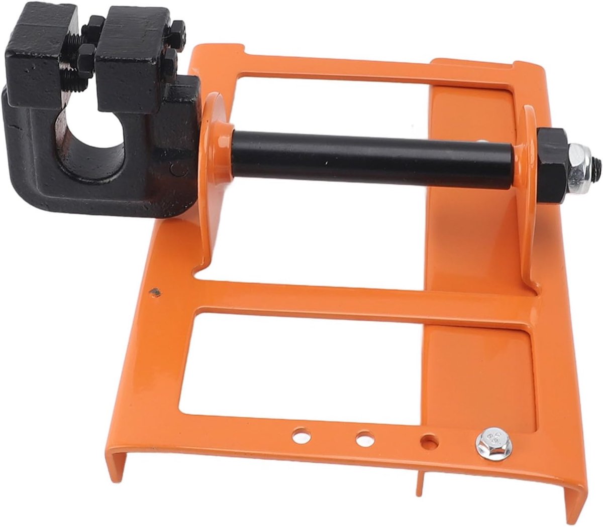 Kettingzaagmolen - Houtzaaggeleider - Efficiënt Hout Zagen - Zware Ijzeren Constructie - 19.99 x 19.99 x 6.99 cm - Oranje Geel