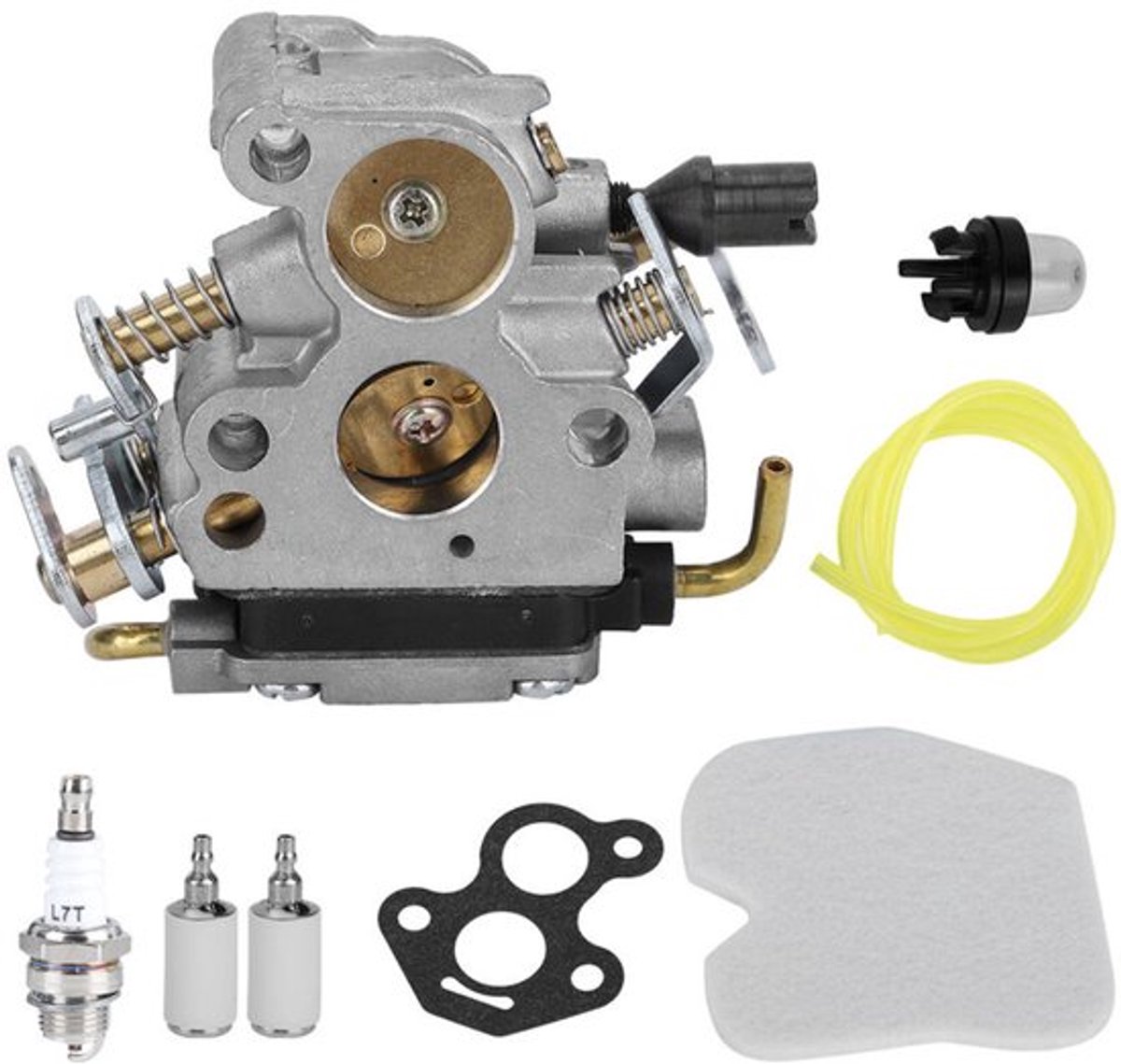 Vervangingsset geschikt voor de carburateur van de Husqvarna 235e, 235, 236, 240 en 240E kettingzagen: 574719402, 545072601