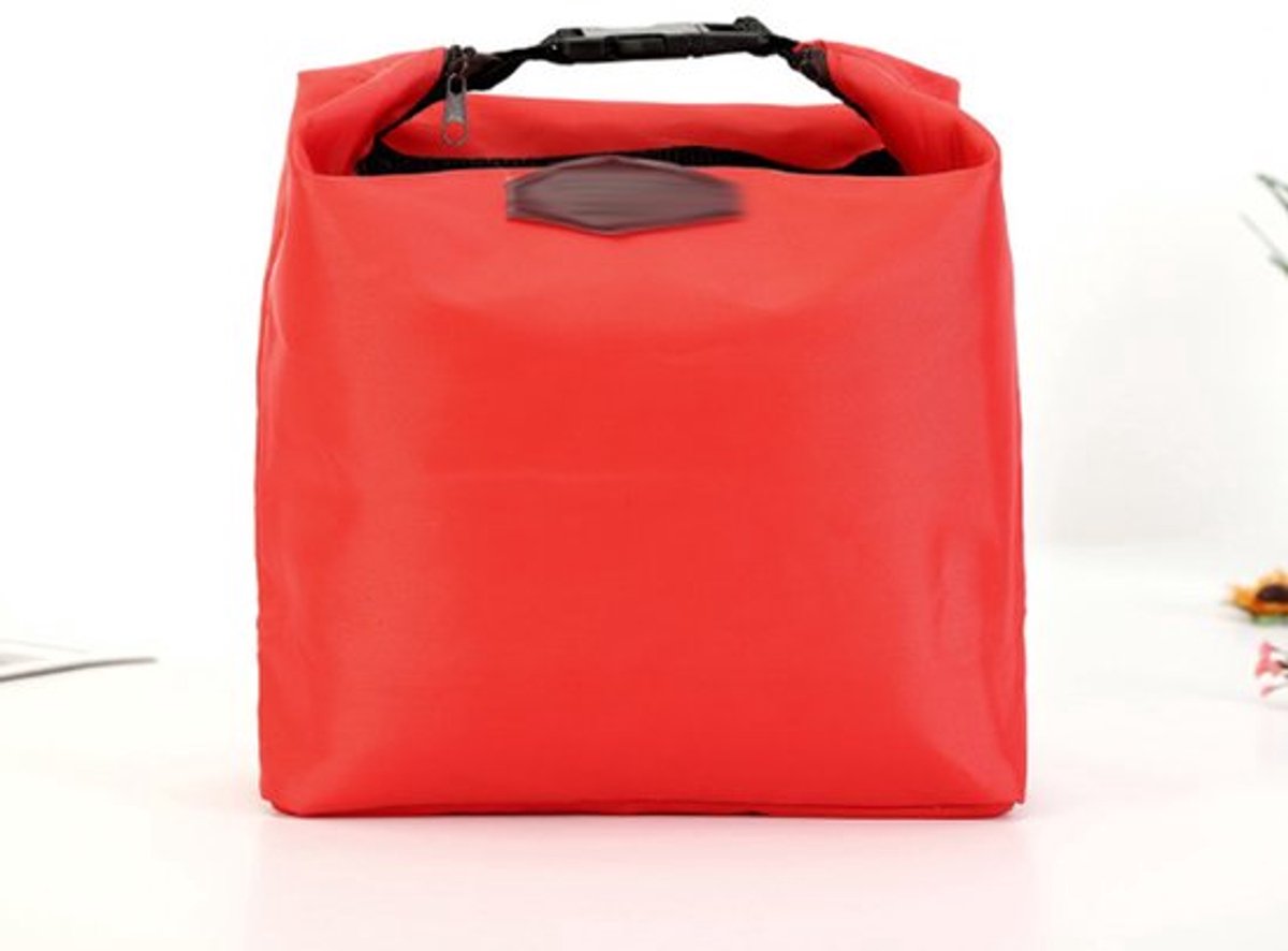 Rode geïsoleerde tas *2, stijlvolle geïsoleerde tas, koeltas, reiskoeltas, lunchtas, bentotas, picknicktas voor buiten