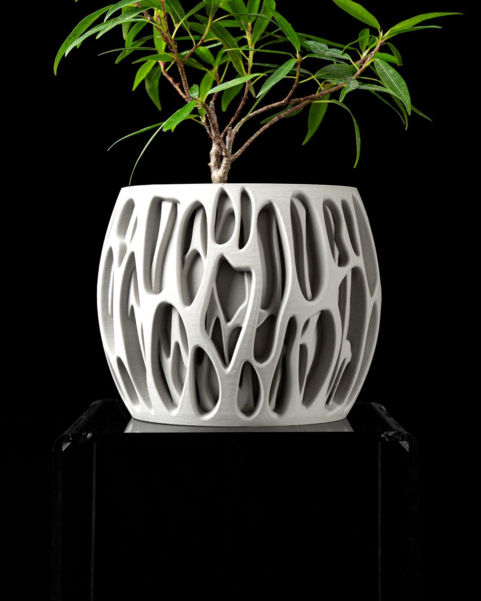 Skushy Slime Bloempot - Moderne Designpot voor Kamerplanten - Sculpturale Plantenpot voor Woonkamer en Kantoor - Premium Woondecoratie