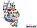 LEGO Disney Prinses Ariëls Koninklijke Trouwboot met Ariël, Prins Eric, Koning Triton, Sebastian en Flounder.